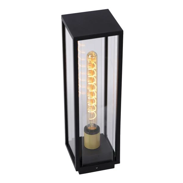 Lucide LAURENS - Bollard light Outdoor - 1xE27 - IP54 - Black - detail 2
